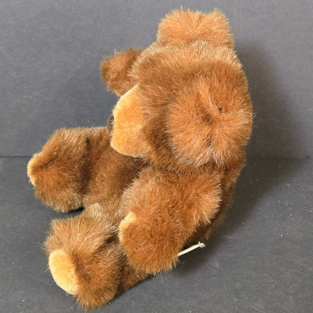 Vintage Russ Berrie Grizzles Brown Plush Teddy Bear 7" Soft Stuffed Animal - Picture 4 of 9